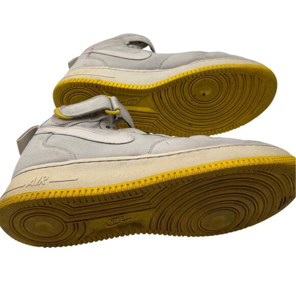 Nike Air Force 1 High-Top Sneakers Light Bone Beige Yellow Sole Mens US 11 C67 - Picture 3 of 11